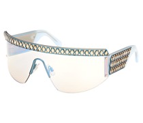 Sonnenbrille, Maske, Verlaufstönung, SK0363 30X, Blau
