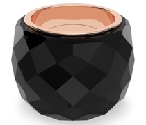 Nirvana Ring, Schwarz, Roségoldfarbenes Finish