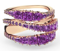 Twist Breiter Ring, Violett, Roségold-Legierungsschicht