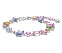 Gema Armband, Verschiedene Schliffe, Mehrfarbig, Rhodiniert