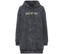 Oversized Hoodie aus Baumwollfleece