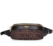 Gürteltasche aus Nylonjacquard mit Moschino-Logo