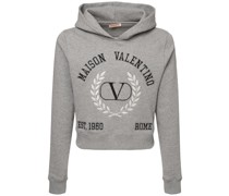 Hoodie aus Baumwolljersey „Maison Valentino“
