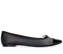 10MM HOHE BALLERINAS AUS LEDER „FLORA““