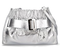 Small Square Scrunchy soft leather bag