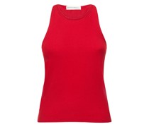 Cashmere knit tank top