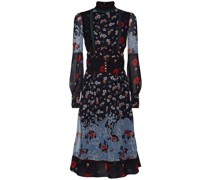 Chiffonkleid mit Blumendruck