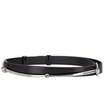20mm Slim Horsebit patent leather belt