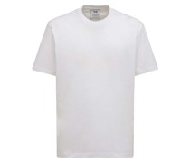 T-SHIRT AUS BAUMWOLLJERSEY MIT LOGODRUCK