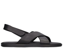 ÜBERKREUZ-SANDALEN AUS NARBLEDER