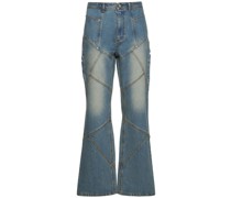 AUSGESTELLTE JEANS AUS STRETCH-DENIM 'LOUVBOOT'