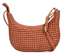 Handgewebte, mini Ledertasche