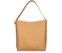 Embossed grainy tote bag
