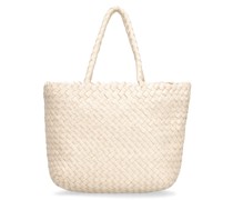 MINI TASCHE AUS GEWEBTEM LEDER „INSIDE OUTSIDE“