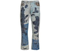 JEANS AUS DENIM MIT NÄHTEN „SUNVIEW“