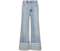 The Astley high rise wide straight jeans