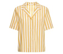 Orangeade striped cotton shirt