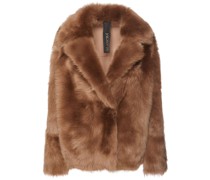 WENDBARE JACKE AUS SHEARLING UND LEDER