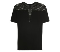 T-SHIRT AUS BAUMWOLLJERSEY MIT DRUCK „ICON“