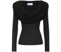 Tanktop aus Viskosejersey mit Kapuze