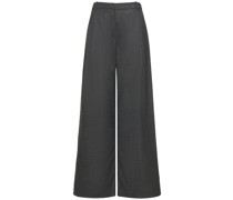 Weite Hose aus Wollmischung „Windsor“