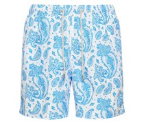 BADESHORTS AUS TECHNOSTOFF MIT DRUCK