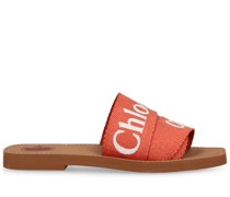 10mm flache Schuhe aus Leinen „Woody“