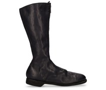 20mm Stiefel mit Reißverschluss aus Leder „410“