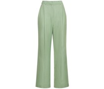 Gerade Hose aus Leinen & Viskose „Cadar“