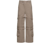 Weite Cargohose aus Baumwolle