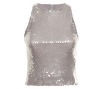 TANKTOP MIT PAILLETTEN „FLEUR“
