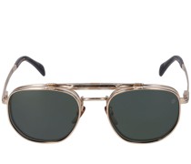 ECKIGE CLIP-ON-SONNENBRILLE AUS METALL „DB“