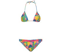 Bedruckter Triangel-Bikini „Guia“