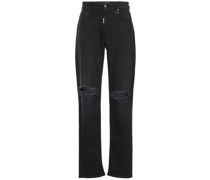 JEANS AUS DENIM MIT RISSEN