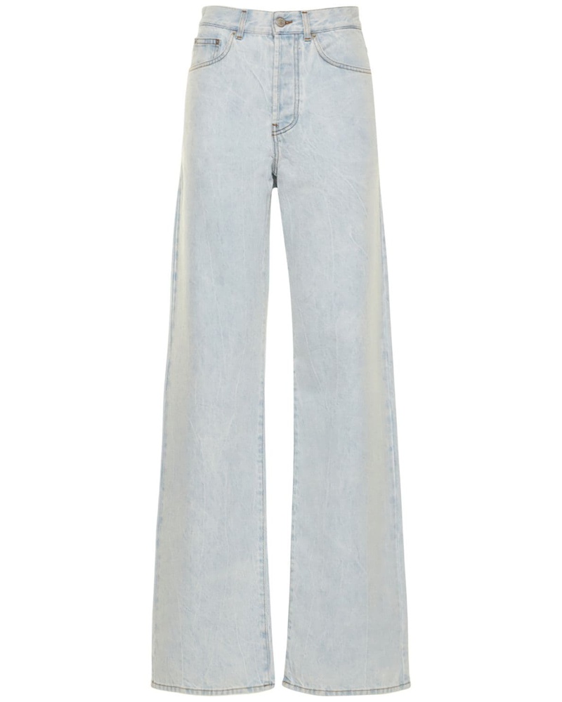 Dries Van Noten Denim Verzierte Jeans in Blau Damen Bekleidung Jeans Jeans mit gerader Passform 