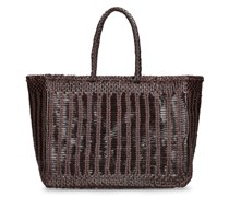 TOTE AUS LEDER UND STROH „BALI“