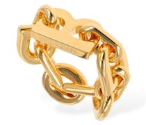 Ring aus Messingkette „B Chain“