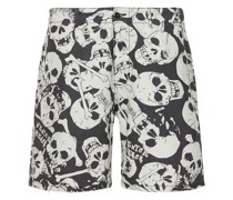 LEINENSHORTS MIT DRUCK