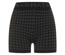 Karierte Shorts aus Strick