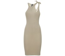 Ribbed jersey MINIKLEID w/double straps