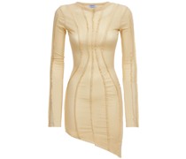 ASYMMETRISCHES MINIKLEID AUS NYLONJERSEY