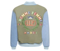 Collegejacke aus Twill und Denim „10 Year“