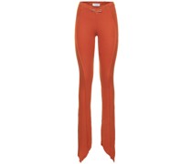 Stretch jersey pants w/ seams