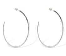 Große emaillierte Ohrringe „Loop“