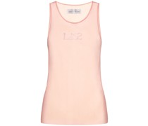 Verziertes Mesh-Tanktop mit Logo