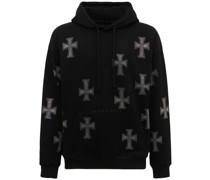 HOODIE AUS BAUMWOLLE MIT KRISTALLEN
