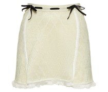 Isha cotton blend knit mini skirt