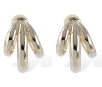 Kreolen-Ohrringe „Micro Triple Lily“