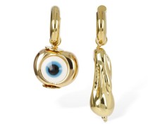 Eye & drop mismatched earrings