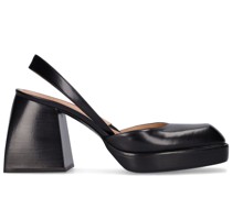 85mm hohe Pumps aus Leder „Bulla Jones“